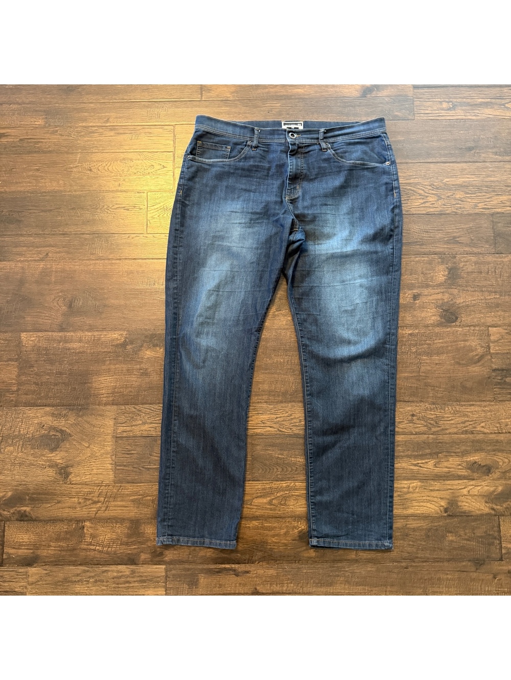 Travis Mathew Legacy Featherweight Jeans Mens 38 Stretch Straight Blue Denim